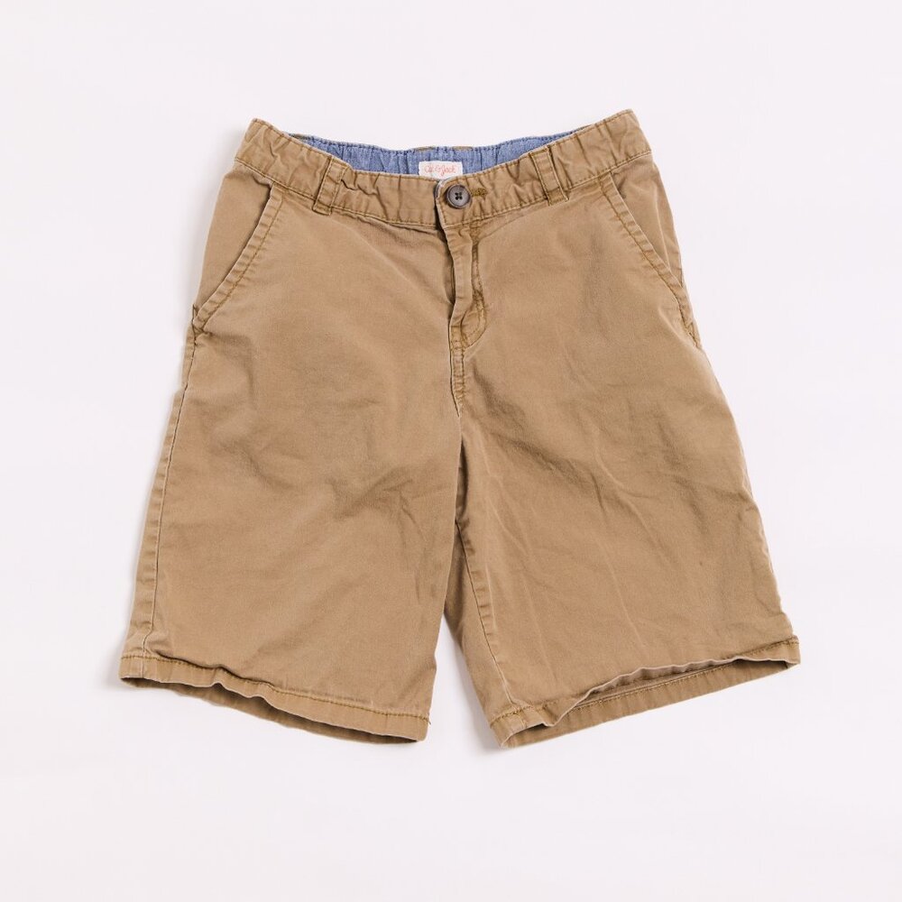 Cat & Jack Flat Front Uniform Shorts | Khaki Size 14